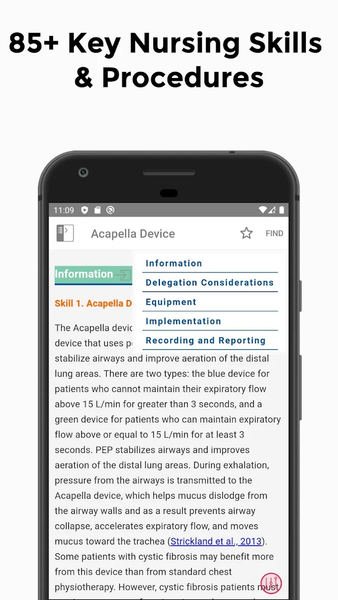 Mosby's Nursing Skills & Proce - Image screenshot of android app