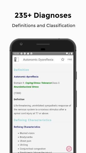 Nursing Diagnoses: Definitions and Classification - Image screenshot of android app