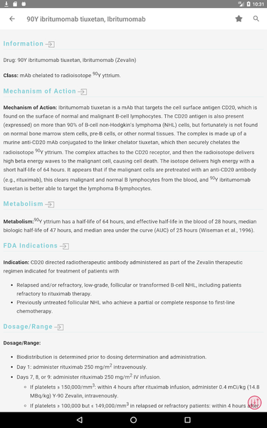 Oncology Nursing Drug Handbook - عکس برنامه موبایلی اندروید