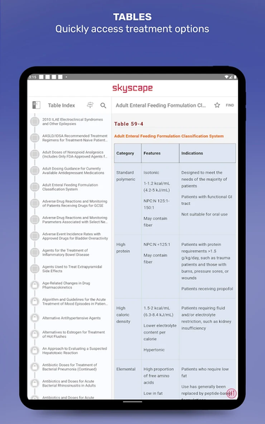 Pharmacotherapy Handbook - Image screenshot of android app