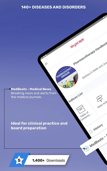 Pharmacotherapy Handbook - Image screenshot of android app