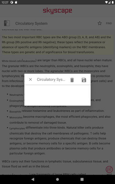 Pocket Anatomy and Physiology - Image screenshot of android app