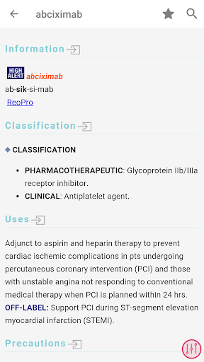 Saunders Nursing Drug Handbook - عکس برنامه موبایلی اندروید