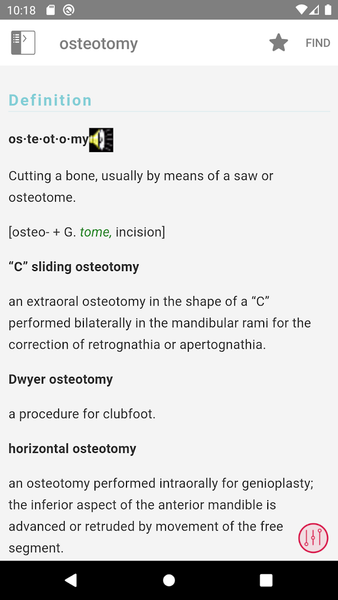 Stedman's Medical Dictionary - Image screenshot of android app