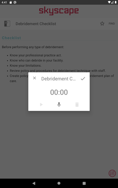 Product Guide Skin Wound Care - Image screenshot of android app