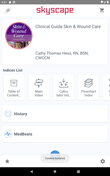 Product Guide Skin Wound Care - Image screenshot of android app