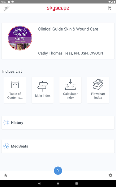 Product Guide Skin Wound Care - Image screenshot of android app
