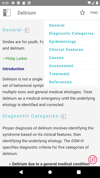 Washington Manual Psychiatry - عکس برنامه موبایلی اندروید