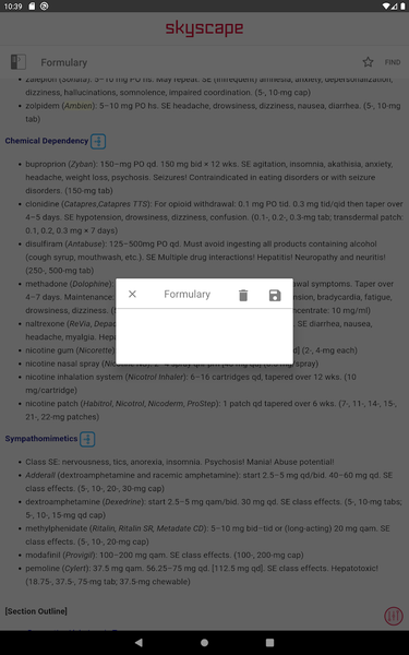 Washington Manual Psychiatry - عکس برنامه موبایلی اندروید