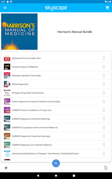 Harrison’s Manual Medicine App - Image screenshot of android app