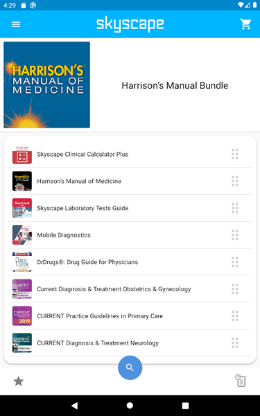 Harrison’s Manual Medicine App - Image screenshot of android app