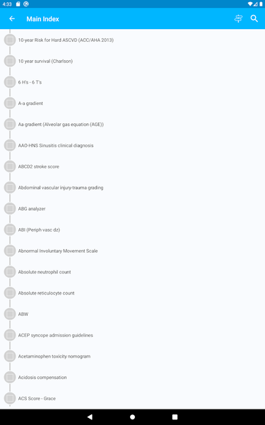 Harrison’s Manual Medicine App - Image screenshot of android app