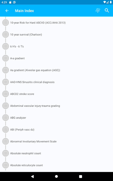 Harrison’s Manual Medicine App - Image screenshot of android app