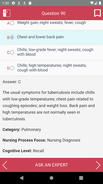 Medical Surgical Nurse Cert Ex - Image screenshot of android app