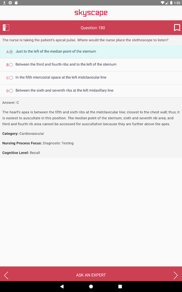 Medical Surgical Nurse Cert Ex - Image screenshot of android app
