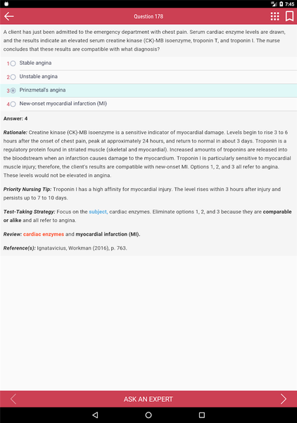 NCLEX RN Q&A Tutoring Saunders - عکس برنامه موبایلی اندروید
