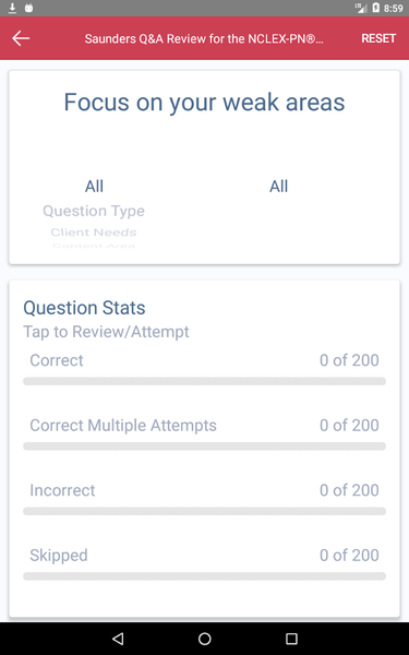 Saunders QA NCLEX PN Exam Prep - Image screenshot of android app