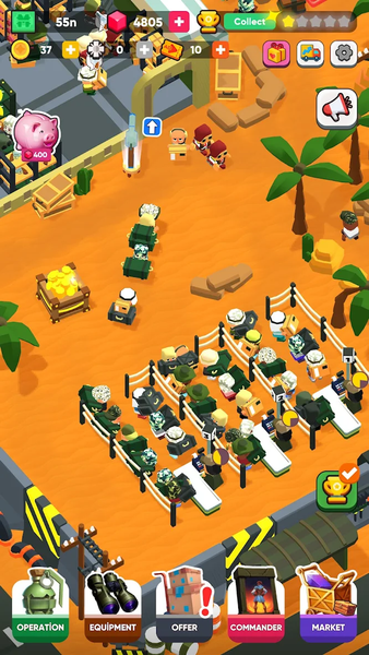 Army Store Tycoon: Idle Base - Gameplay image of android game