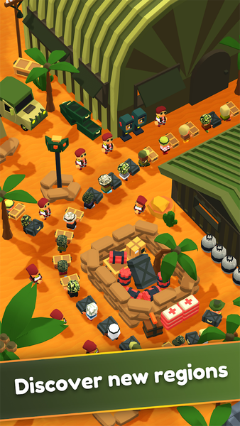 Army Store Tycoon: Idle Base - Gameplay image of android game