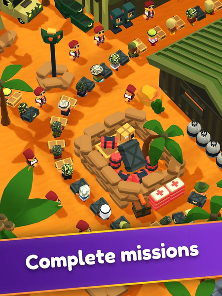 Army Store Tycoon: Idle Base - Gameplay image of android game