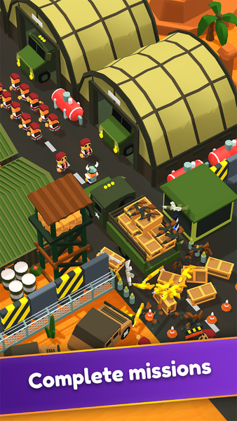 Army Store Tycoon: Idle Base - Gameplay image of android game