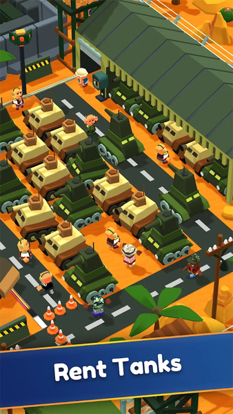 Army Store Tycoon: Idle Base - Gameplay image of android game