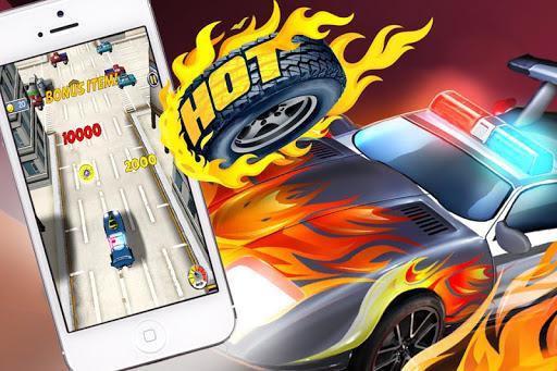 Hot Tire Asphalt Burner Action - Gameplay image of android game