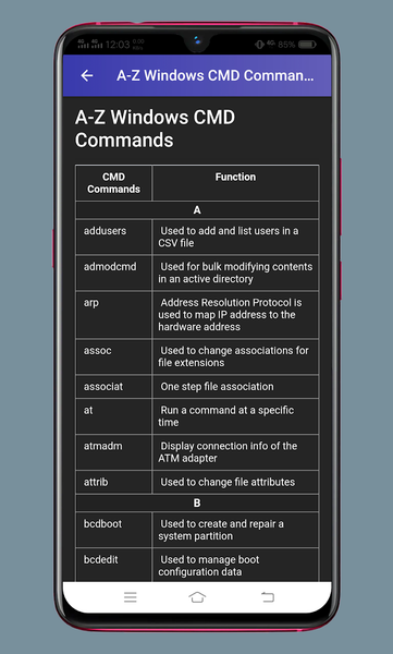 Guide to Learn Command Prompt - عکس برنامه موبایلی اندروید