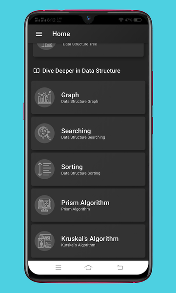 Learn Data Structures Offline - عکس برنامه موبایلی اندروید