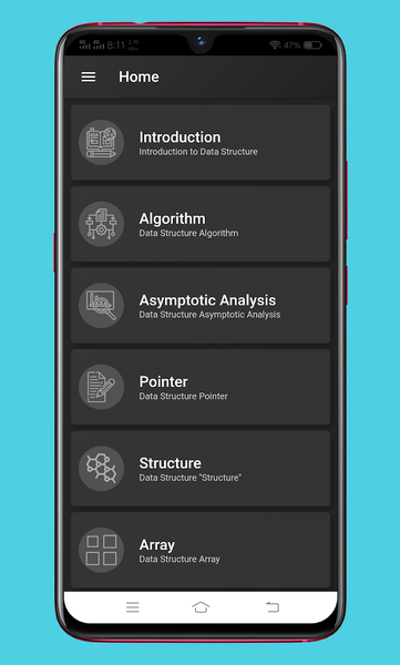 Learn Data Structures Offline - عکس برنامه موبایلی اندروید
