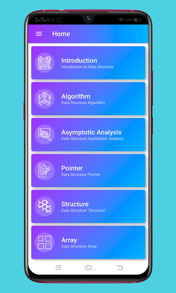 Learn Data Structures Offline - عکس برنامه موبایلی اندروید