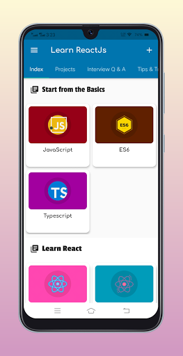 Learn React Offline, Reactjs - عکس برنامه موبایلی اندروید