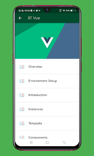 Learn Vue.js 3 Offline - عکس برنامه موبایلی اندروید