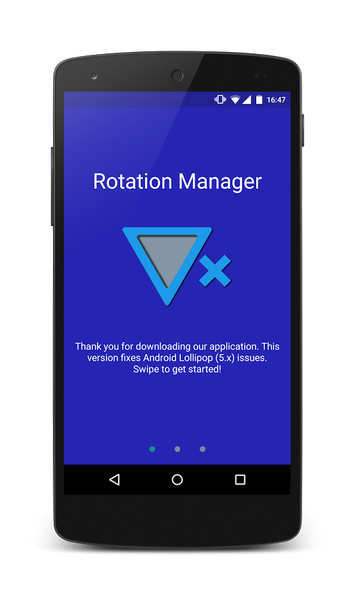Rotation Manager - Image screenshot of android app