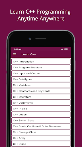 Learn C++ - Image screenshot of android app