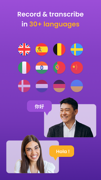 AI Transcribe. Speech to Text - عکس برنامه موبایلی اندروید