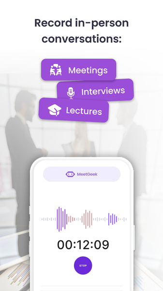 AI Transcribe. Speech to Text - عکس برنامه موبایلی اندروید