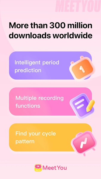 MeetYou - Period Tracker - عکس برنامه موبایلی اندروید