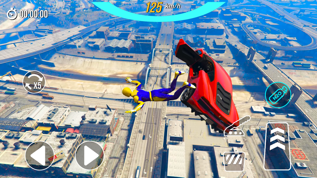 Mega Ramp Jump: Car Racing - عکس بازی موبایلی اندروید