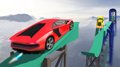 Stunt Car Impossible Tracks 3D Mega Ramp Car racer - Gameplay image of android game