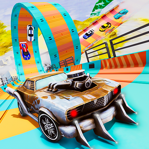 Impossible Car Stunt Racing 3d - Gameplay image of android game