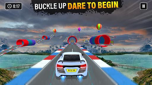 Impossible Car Stunt Game 3D - Gameplay image of android game