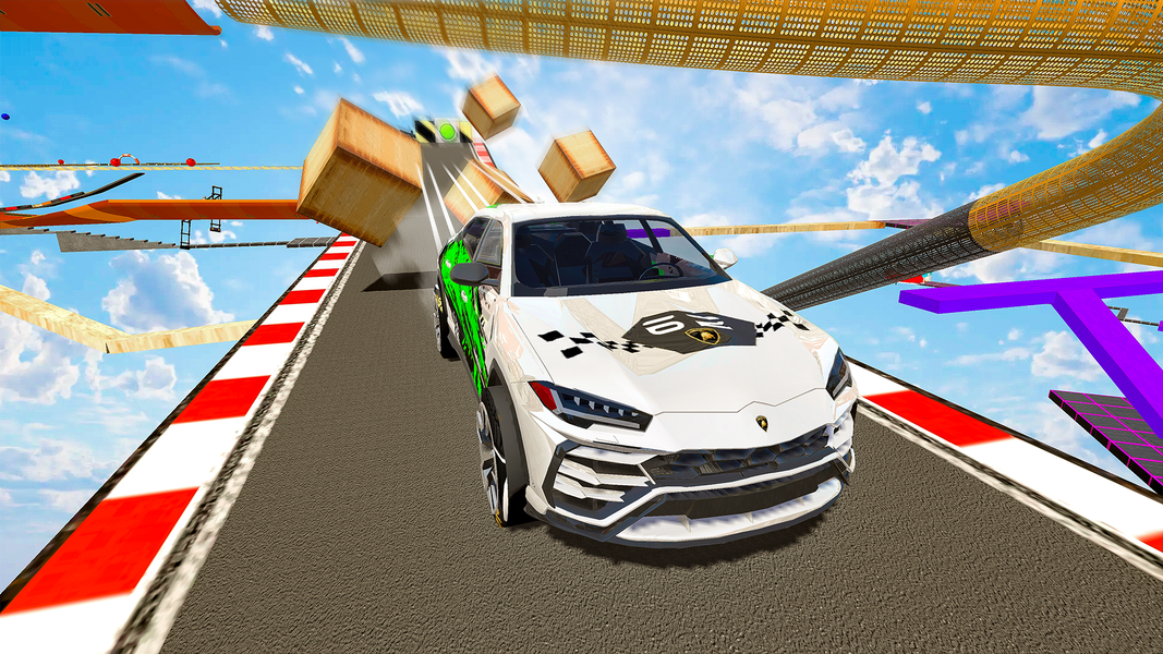 Mega SUV Car Ramp - Gameplay image of android game