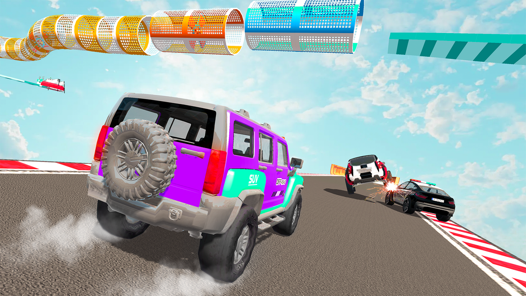 Mega SUV Car Ramp - Gameplay image of android game