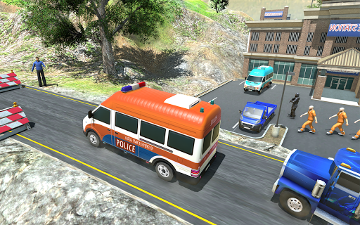 Police Van Car Simulator Drive - Gameplay image of android game