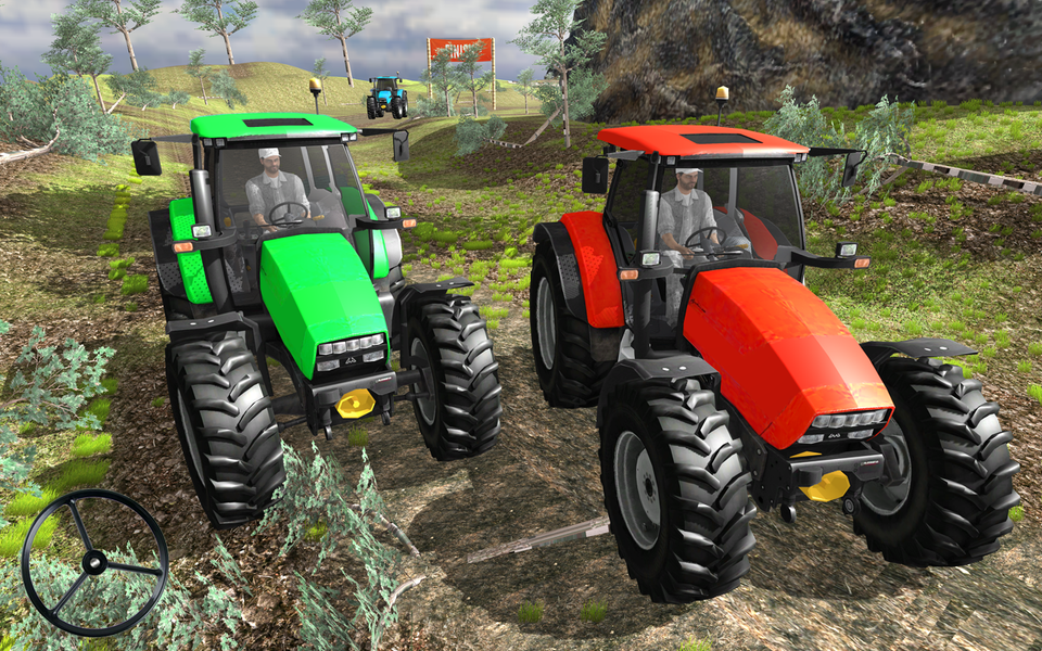 Tractor Racing Tractor Trolley - عکس بازی موبایلی اندروید