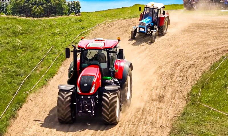 Tractor Racing Tractor Trolley - عکس بازی موبایلی اندروید