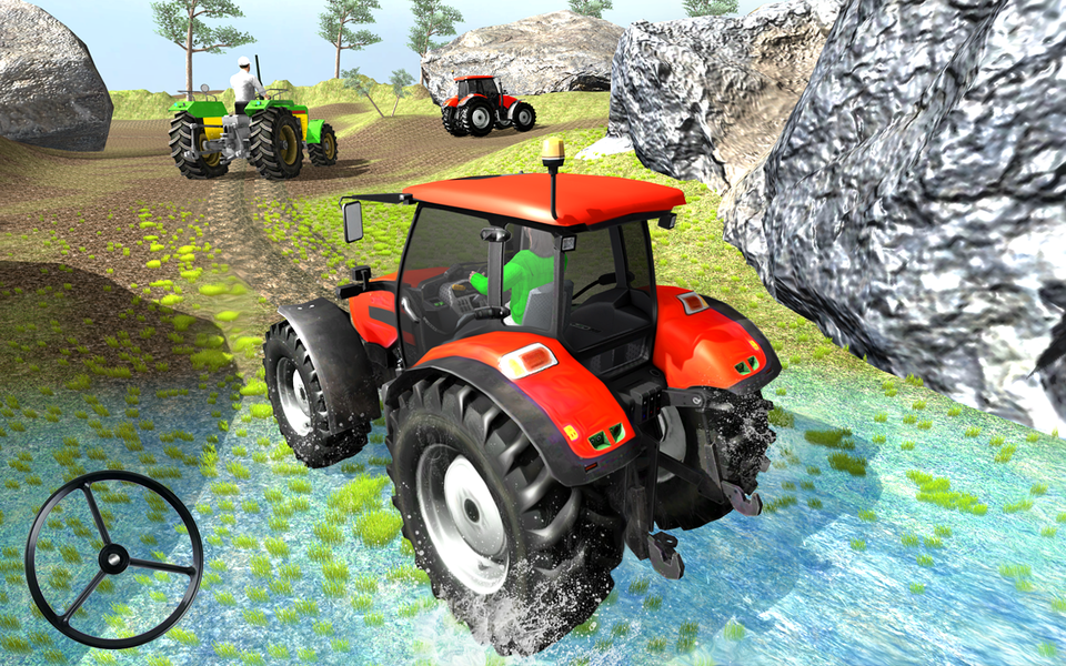 Tractor Racing Tractor Trolley - عکس بازی موبایلی اندروید