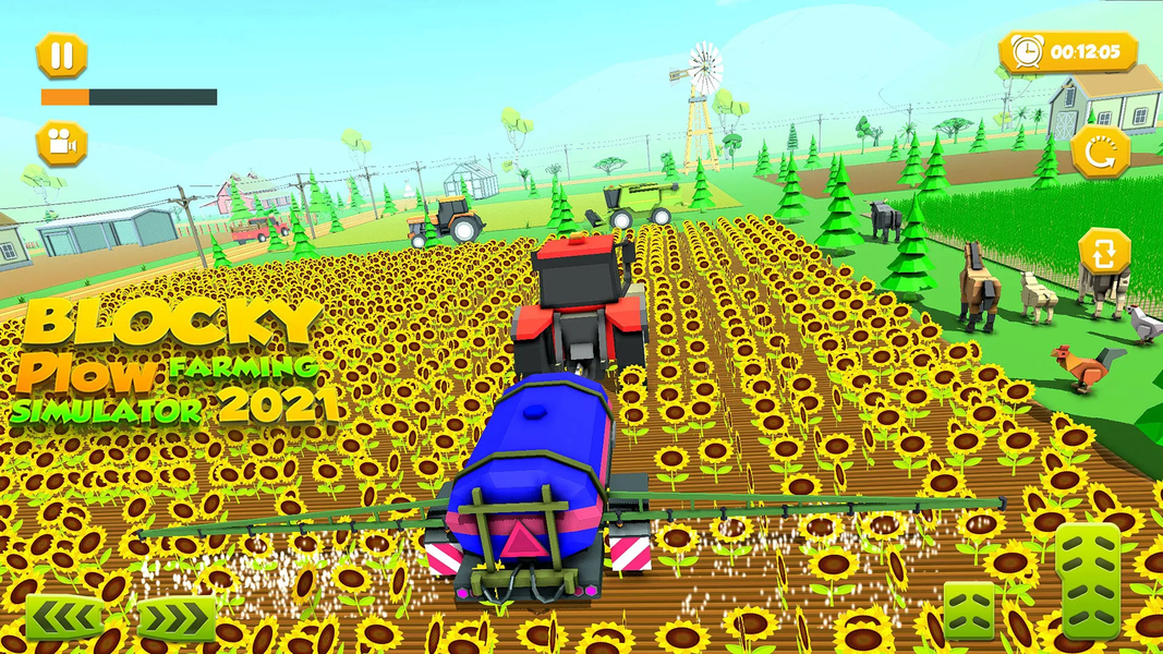 Real Farming Tractor Simulator - عکس بازی موبایلی اندروید