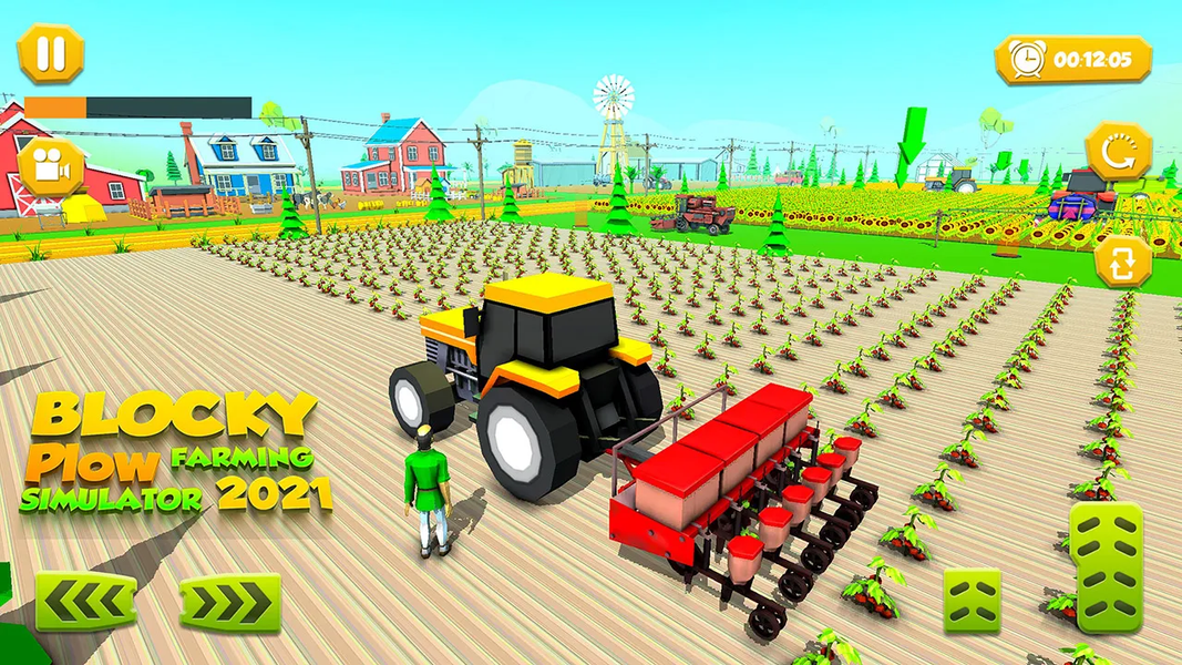Real Farming Tractor Simulator - عکس بازی موبایلی اندروید